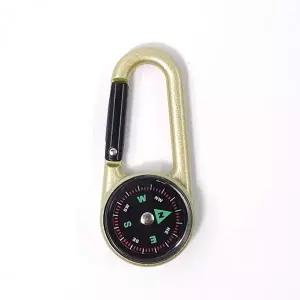 나침반 카라비너 키링 아웃도어