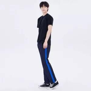 국내생산 굵은 한줄 네이비 블루라인 츄리닝 체육복 학교 바지