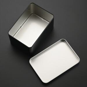 호환 검정색 대용량 철제 박스 카드 보관함  우노 게임마작 적합  120장