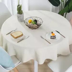 원탁 덮개 린넨 패브릭 2인 4인 가정용 식당 카페 테이블 보호 커버 먼지방지