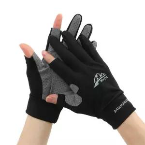 쿨링 장갑 자전거 운동 투컷장갑 블랙 등산용 스포츠장갑 운전장갑 자외선차단 트래킹