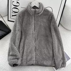 [옷자락]남녀 공용 데일리 캐주얼 퍼 플리스 집업 재킷