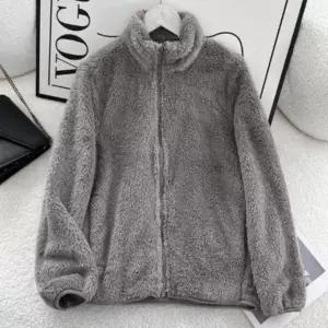 [옷자락]남녀 공용 데일리 캐주얼 퍼 플리스 집업 재킷