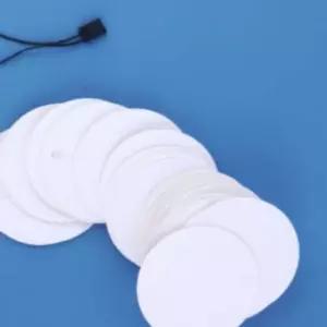 원형 미니 라벨 종이택 10p 선물 포장용 디자인 상품택 태그