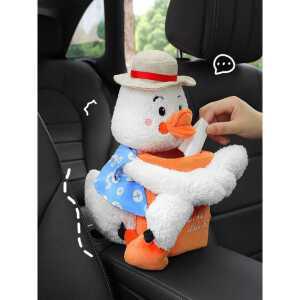 차량용 보관인형 제품 티슈케이스 휴지통 수납 걸이식 자동차