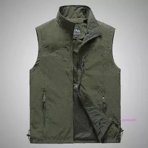 남성 가을 간절기 작업 낚시 아웃도어 등산 조끼 남자 봄아웃도어vwx958