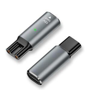 필립스 노렐코 원 블레이드 QP6520 수염 트리머용 15V HQ8505 Type-C 면도기 어댑터 충전 컨버터