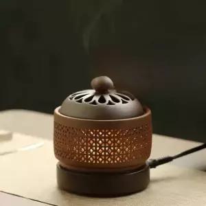가정용 전기 향로 법랑 조명 발향기