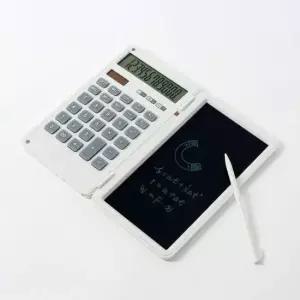 [문구/오피스] 화이트 포켓형 LCD 전자계산기 메모가능