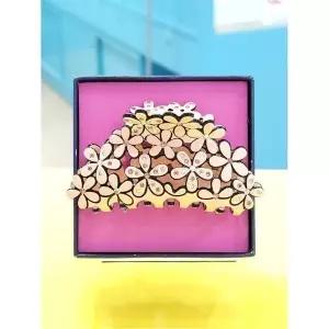 [하프클럽/ 주얼리] 세이브존05 프랑스 Premium 플라워 중 집게핀(핑크)2 RRDA2402