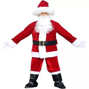 크마스 산타복 고급 성인 세트 남녀 빅사이즈 의상 코스프레