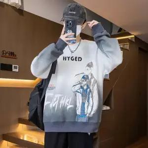 남자 캐주얼 가을 맨투맨 아동 라운드 세컨드 중학생 패션 캐릭터 주니어 상의 DUCHI3