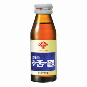 동화 까스활 75ml x 1병(안전포장) 속 답답할때 소화 안될때  마시는 소화 드링크 까스명수 활명수 위생천