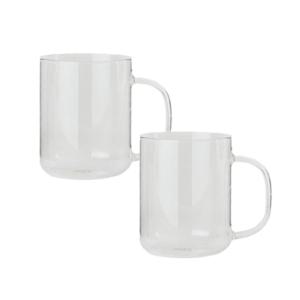 룰루홈 내열유리 머그컵, 430ml, 2개