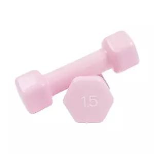아이워너 PVC 뷰티 육각 덤벨 1.5kg 파스텔핑크 예쁜 여자 아령 헬스 홈트