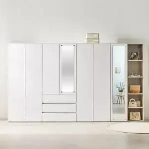 트리플 누에보 LPM 키큰장 터치 3200 거울 옷장세트