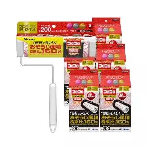 고로고로 테이프크리너 스캇컷 핸디형 200mm 클린업 세트 (핸디 밀대+전용거치대+리필 11P)