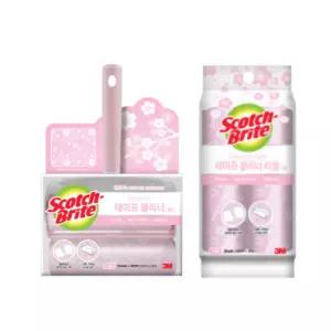 3M 돌돌이 테이프 클리너 대형 핸들 + 리필 4입(핑크)