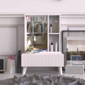 [우아미가구]로윤 수납거울 좌식 화장대 600