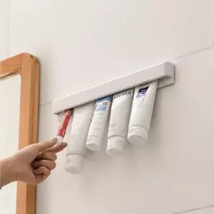 욕실 벽부착 칫솔치약 튜브 디스펜서 홀더