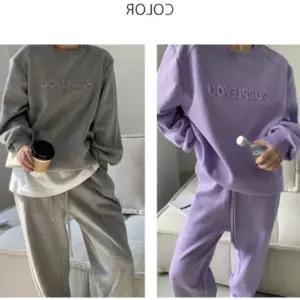 여성 기모 맨투맨 조거 트레이닝복 세트 URK 104 여성트레이닝세트 복 여자 기모트레이닝