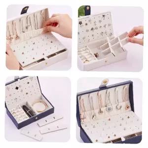 귀걸이정리함 악세사리 패션쥬얼리 악세사리정리함 반지보관함 수납함 보석함 세련된거울 멀티