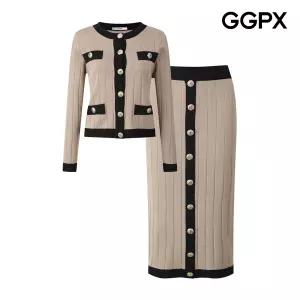 하객룩 니트 투피스 셋업 GQ3ST002F