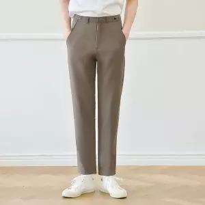 교복몰 (빅사이즈)(허리조절)하복 코코아 교복 바지 NLa4+9abA