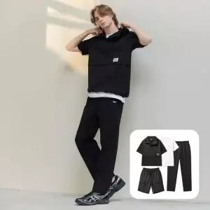 에버라스트 남자 반팔 아노락 세트 4종 상하 셋업