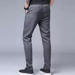 남자밴딩팬츠 남자 여름 핀턱 일자 팬츠 직장인 출근룩 편한 바지