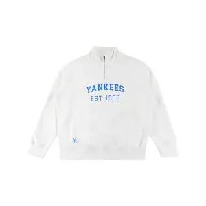 MLB 공용 바시티 오버핏 반집업 맨투맨 3AMTV0341-50CRS