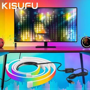 SKY RGB 게임 조명 스트립 음악 컴퓨터 주변 LED 27 색상 동기화 AMOSPHERE 스마트 네온 24 화면 49