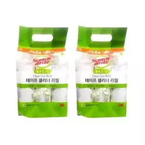 3M돌돌이 베이직 테이프 클리너 대형 리필 6개입 2개