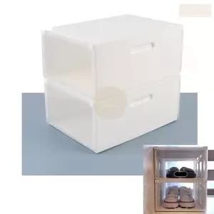 2팩 시스맥스 플라스틱 신발장 어린이집 신발 정리대 운동화 수납함 보관함