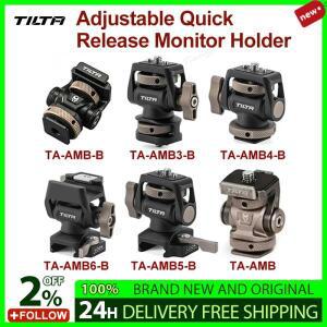 Tilta TA-AMB-B 조정 가능한 퀵 릴리스 모니터 홀더 콜드 슈/ARRI/NATO 마운트가 있는 카메라 클램프 회전