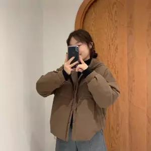 스트레인지 여친 면 빈티지 캐주얼 데일리룩 간절기 카디건 후드 패딩 솔리드 투포켓 보온 KUK1