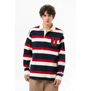 [백화점정품] 26년NEW 타미힐피거 크레스트 스트라이프 럭비 티셔츠(T12G0TKT320-MT10FB)