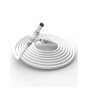 톤톤 파워 익스텐션 케이블 10M 33Ft 2.1mm x 5.5mm CCTV 카메라 시스템 NVR DVR 및 독립형 IP 카메라(화이트)를 위한 12V DC 어댑터 코드와 호환됩니다