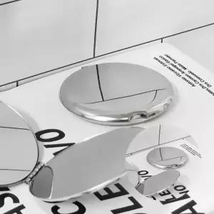 ( )스텐 양면 손거울 원형 미용거울 휴대용손거울