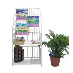 잡지꽂이 매거진랙 철제 수납장 북유럽 진열대 전면 책장