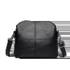 크로스백 빈티지 여성의 부드러운 PU 가방 바디 메신저 중년 컬러 여성 레이디 솔리드 크로