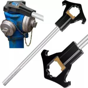 기자파이 소화전 렌치 더블 헤드 조절식 헤비 듀티 1912인치 길이 34인치 6인치 로커 러그 또는 핀