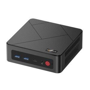 BOSGAME E4 미니 PC, AMD Ryzen 5 3550H 컴퓨터, 16GB DDR4 1TB PCIe SSD 데스크톱 듀얼 RJ45 LAN, 4K 트리플 디스플레이, USB-C, USB 3.2, Wi-Fi /BT 5.0(오피스, 홈 및 스트리밍용)