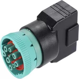 AUTOHAU 1종 2 OBD2 남성 9핀 J1939 16핀 J1962 여성 어댑터 OBD 진단 장치 커넥터 컨버터