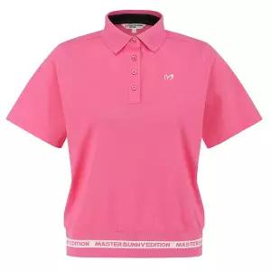 [하프클럽/] 여성 헴 칼라 반팔 티셔츠 421E2TO401 PK 골프 반팔티