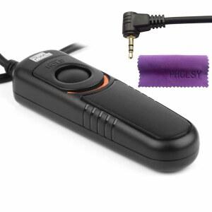 Pixel 원격 셔터 케이블 E3 캐논, 펜탁스, 콘택스, 시그마 카메라와 호환, Pholsy 스크린 클리닝 천, RS-60E3 교체