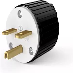 에너라이트 NEMA 6-15P 스트레이트 블레이드 교체 플러그 커넥터 남성 연장 코드 끝 15암페어 250볼트 2극