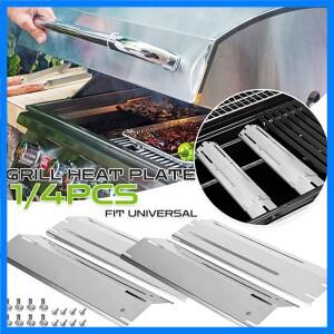 조정 가능한 도자기 강철 그릴 열판 쉴드 교체 텐트 풍미 강화제 바 버너 커버 불꽃 조련사 또는 가스