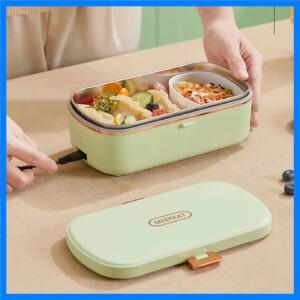 스테인레스 스틸 전기 도시락 무수 난방 상자, 식품 워머, 사무실 학교용 휴대용 열 220V, 36W, 900ml