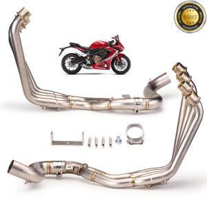 오토바이 배기 슬립온 튜브 개조 프론트 링크 파이프 이스케이프 모토 풀 시스템 (CBR650R 2014-2025년식)